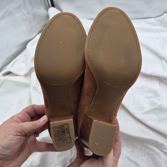 NEW MICHAEL Michael Kors Lottie Suede Ankle Boots brown size 9 - Picture 5 of 5